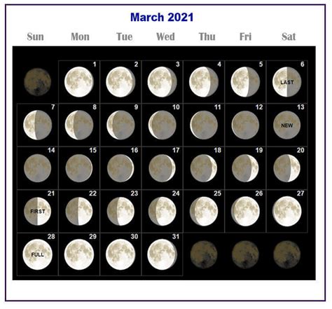 Please note that our 2021 calendar pages are for your personal use only we also have a 2021 two page calendar template for you! Printable March 2021 Moon Calendar with Lunar Phases Dates