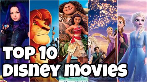 Disney Top 10 Movies Youtube