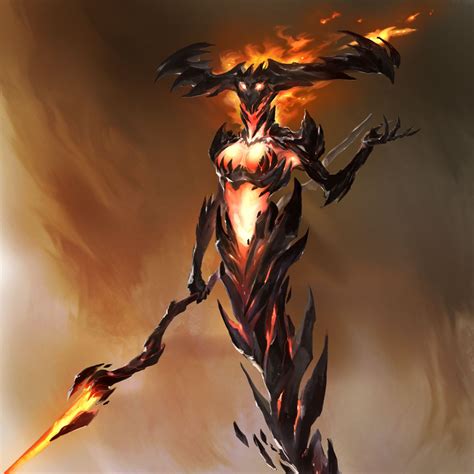 Fire Elementals On Behance Concept Art Concept Art Characters Dark