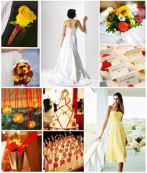 Red and Yellow wedding colours - Primadonna Bride
