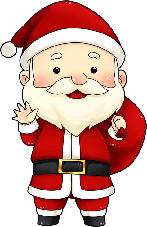 Cute Secret Santa Clipart Santa Claus Cartoon Png Transparent Png Aa5