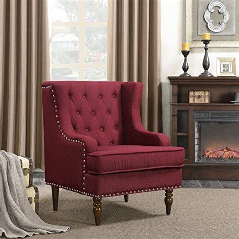 Belleze Stylish Button Tufted With Nailhead Trim Cushioned Wingback