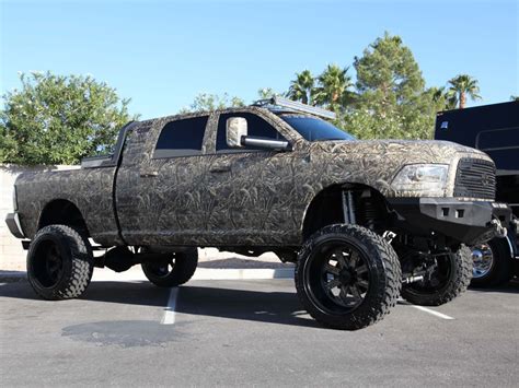 Awesome Camo Lifted Dodge Truck Off Road Wheels