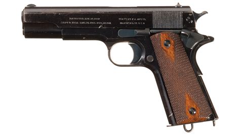 Colt Government Model Pistol With Grip Strap Markings Rock Island Auction