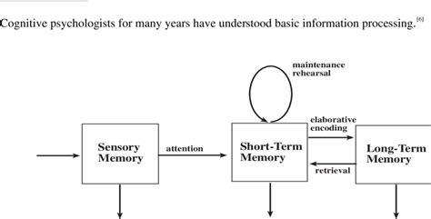 This prototype shows an illustrated concept clip explaining the atkinson shiffrin model and explaining the stages of memory. Basic Information-Processing Model of Memory (adapted from ...