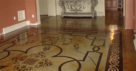 The design flooring collections expona design and expona commercial provide an impressive 80 designs as tiles or planks. Stenciling Concrete - Creating Concrete Patterns with ...