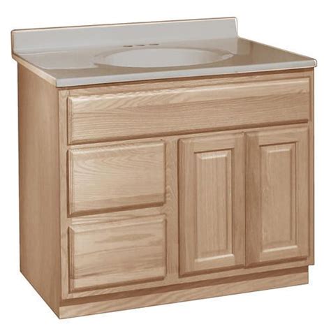 Shop wayfair for the best unfinished bathroom vanity. Pace Series 36" x 21" Unfinished Oak Vanity with Drawers ...