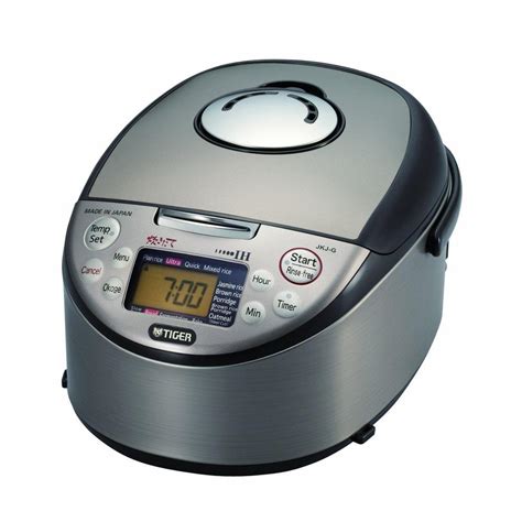 Tiger Jkj G U Induction Heating Cup Uncooked Rice Cooker And