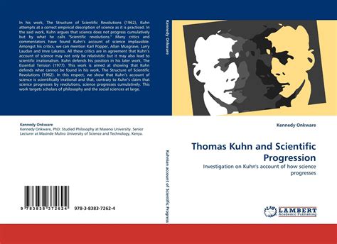 Kennedy Onkware Thomas Kuhn And Scientific Progression Taschenbuch