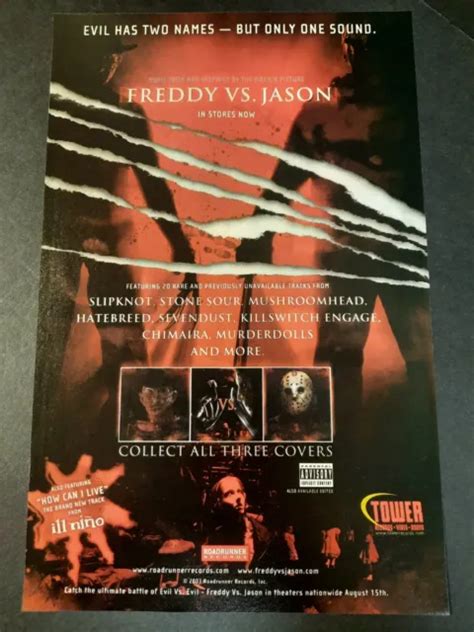Freddy Vs Jason Soundtrack Slipknot Mushroomhead Comic Page Print