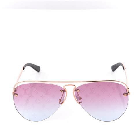 Louis Vuitton Monogram Grease Sunglasses Z1280w Gold 575927 Fashionphile