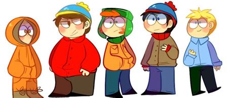 South Park The Boys Kenny Mccormick Eric Cartman Kyle Broflovski