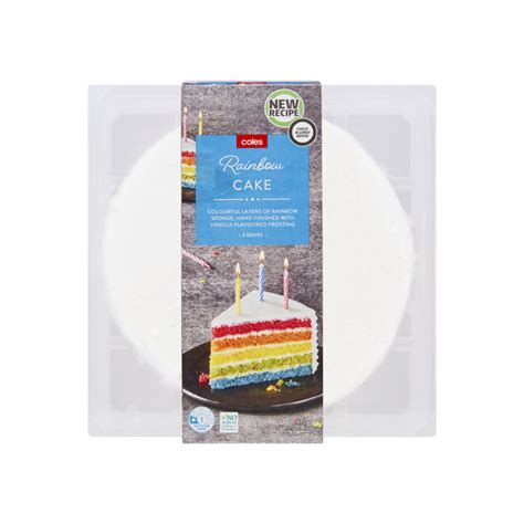 Buy Coles Rainbow Cake 970g Coles