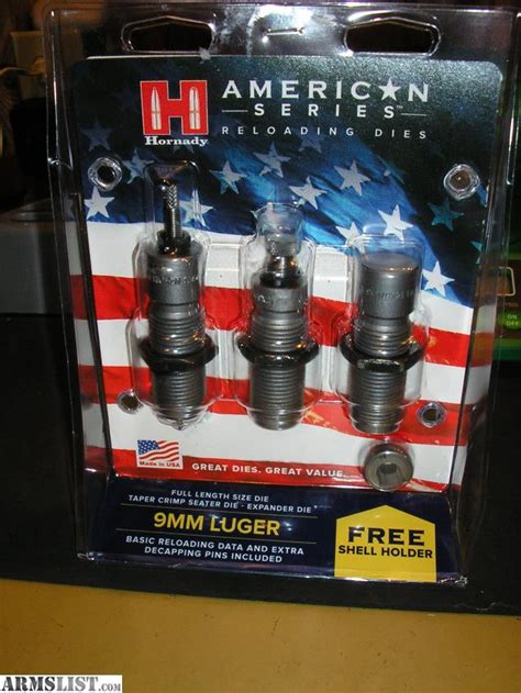 Armslist For Sale Hornady 9mm Luger American Series Reloading Die