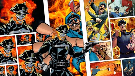 Inferno Cop Vs Axe Cop Deathbattlematchups