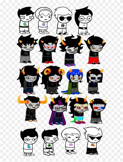 All Homestuck Characters Sprites Hd Png Download 616x10244459290
