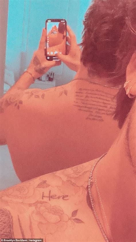 Shirtless Brooklyn Beckham Shows Off His Intricate Upper Body And Neck Tattoos Duk News