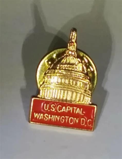Vintage Us Capital Rare Washington Dc Dome Building Htf Gold Plated
