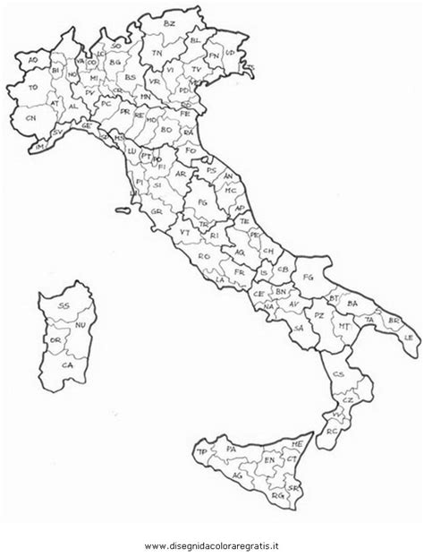 Competenza Artigiano Dormire Cartina Italia Da Colorare