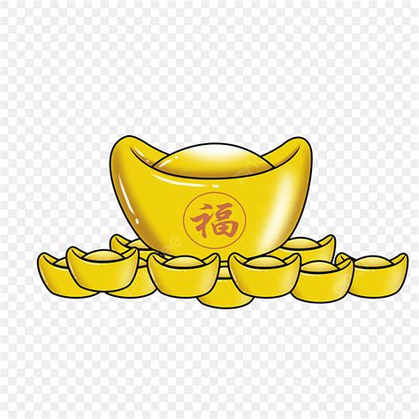 Chinese Gold Ingot Png Transparent Chinese New Year Gold Ingot