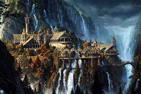 199tdfc Jigsaw Puzzle Lord Of The Rings Castle 1000 Piece Funny Jigsaw