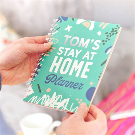 Personalised Stay At Home Daily Planner Diary By Oakdene Designs