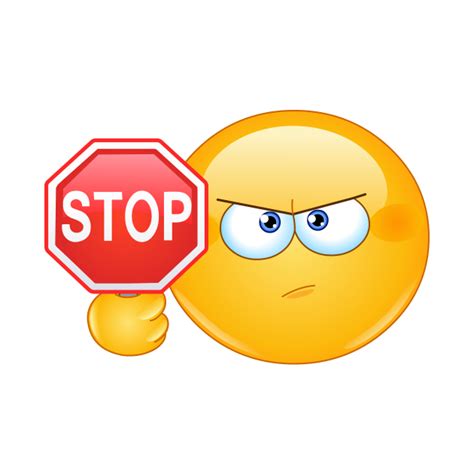 Stop Sign Emoticon Emoji T Shirt Teepublic