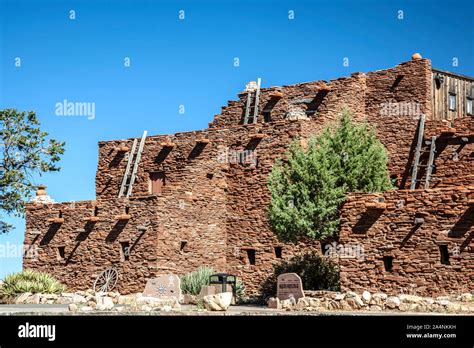 Historic Hopi House Grand Canyon National Park Arizona Usa Stock