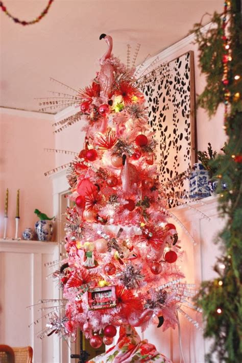 Wooden christmas tree decoration with lights. 25 Pink Christmas Tree Decorations Ideas You Love - MagMent