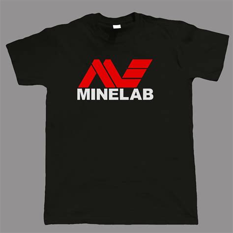 Minelab Logo Mens Black T Shirt Ebay