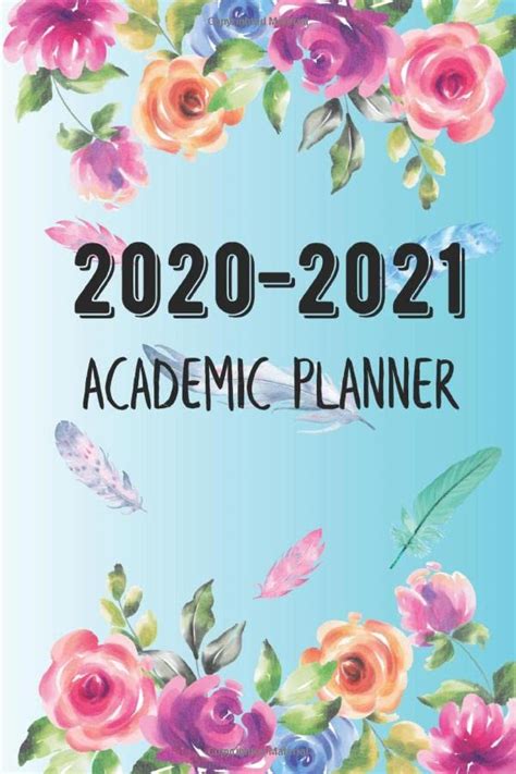 2020 2021 Academic Planner Pocket Monthly Planner Floral Watercolor