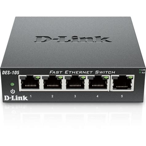 D Link 5 Port 10100 Mbps Unmanaged Switch Des105 Online At Best Price