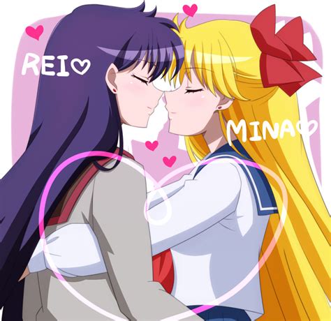 Safebooru 2girls Aino Minako Bishoujo Senshi Sailor Moon Black Hair Blonde Hair Bow Character
