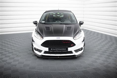 Front Splitter Cupra Ford Fiesta St Mk7 Fl Gloss Black Our Offer