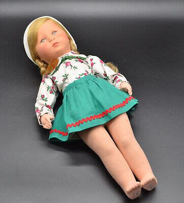 Kathe Kruse Doll Blond Girl with Tag Real Hair 1950s 19 ½ Tall C 8R eBay