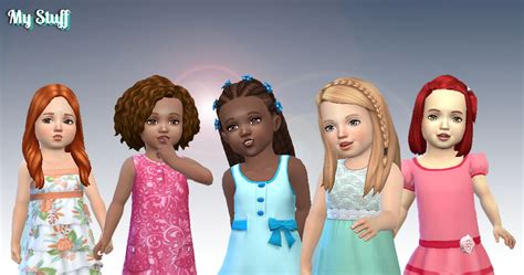 Sims 4 Hairs ~ Mystufforigin Toddlers Hair Pack 8