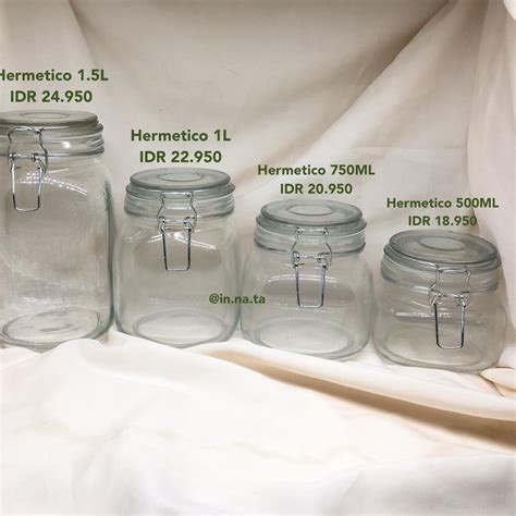 Jual Belanja Sekarang Hermetico Ml Ml L L Jar Toples