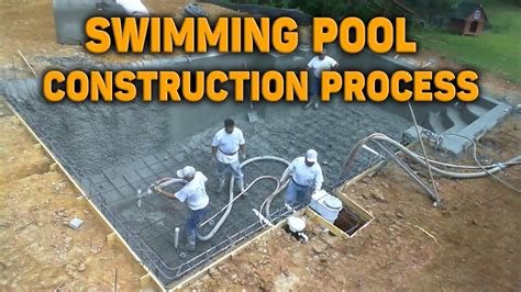 Swimming Pool Construction Process Step By Step Time Lapse Video