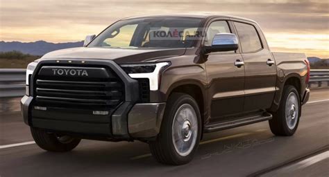 Next Gen 2022 Toyota Tundra Teasers Rendered Into Reality Carscoops