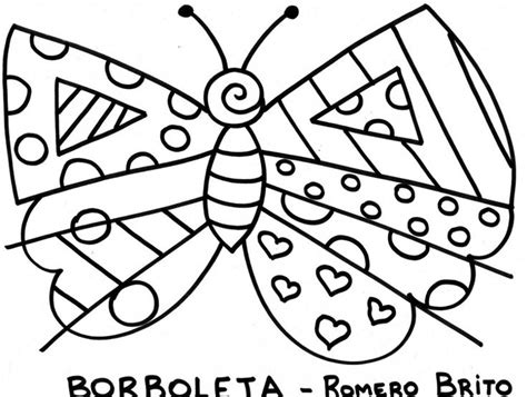 ღ FormEduca ღ Atividades Educativas Romero Britto para colorir Obras de romero