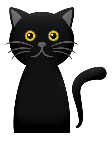 Cartoon Black Cat Clipart Free Download Transparent Png Creazilla