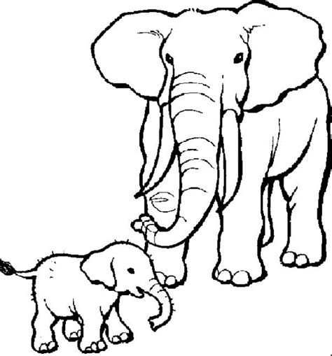 mewarnai binatang gajah  anak tk