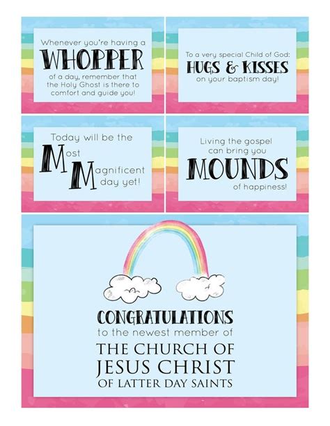 Lds Baptism I Like To Look For Rainbows When I Am Etsy Lds Baptism