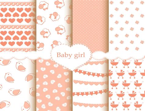 Big Collection Of Cute Baby Patterns Digital Paper Fabric Etsy