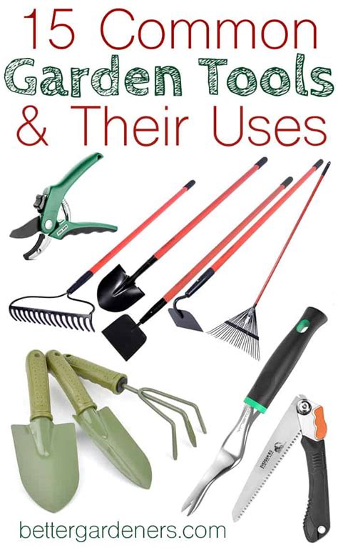 15 Common Gardening Tools And Their Uses Better Gardener