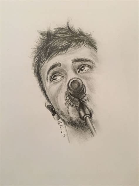 Drawing Of Tyler Joseph Twenty One Pilots Art Pilots Art Top Drawing