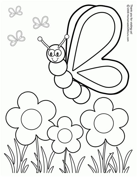 Coloring Pages Free For Kids Spring Time Coloring Home