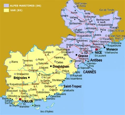 South Of France Map Free Printable Maps