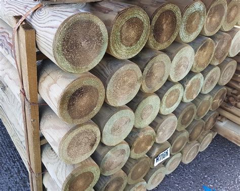 150mm 6 Timber Round Posts And Poles Hillsborough Fencing