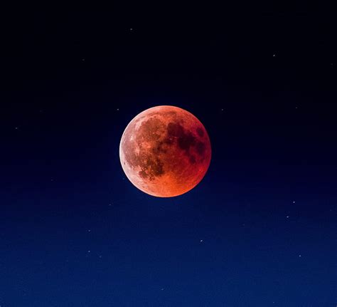 Blood Moon Night Sky Eclipse Hd Wallpaper Pxfuel